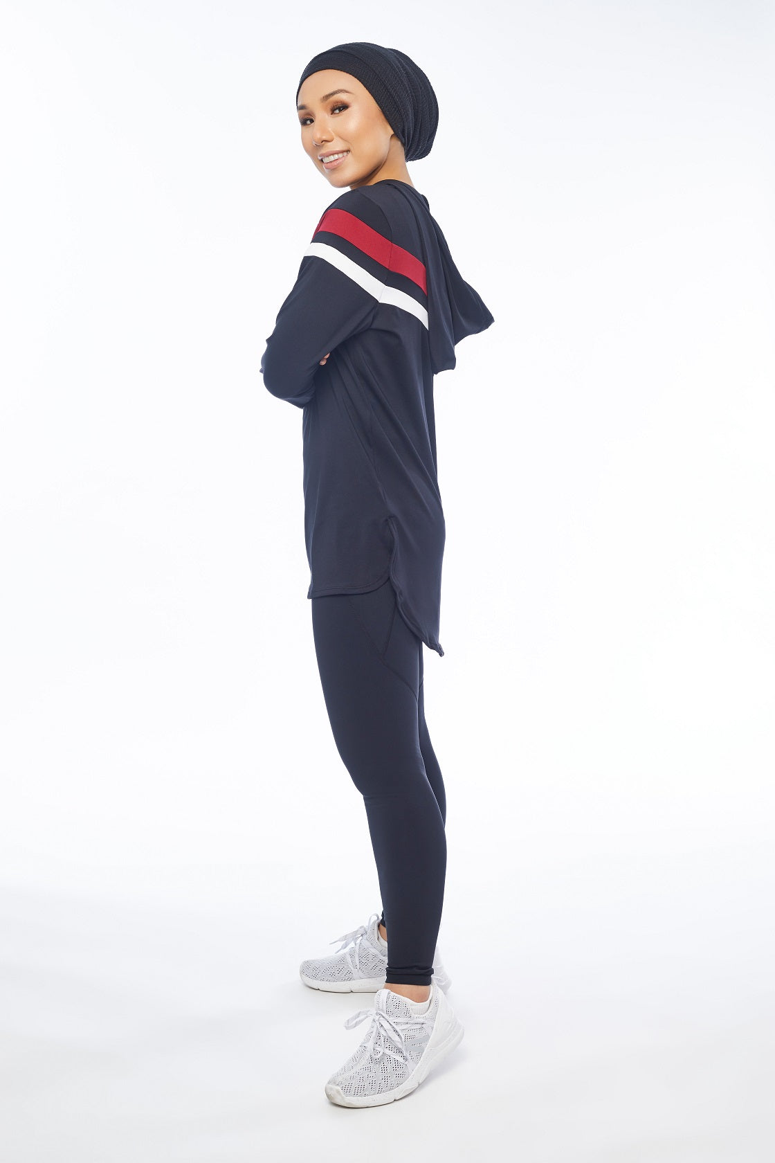 RISE UP Long Sleeve Top (Black)
