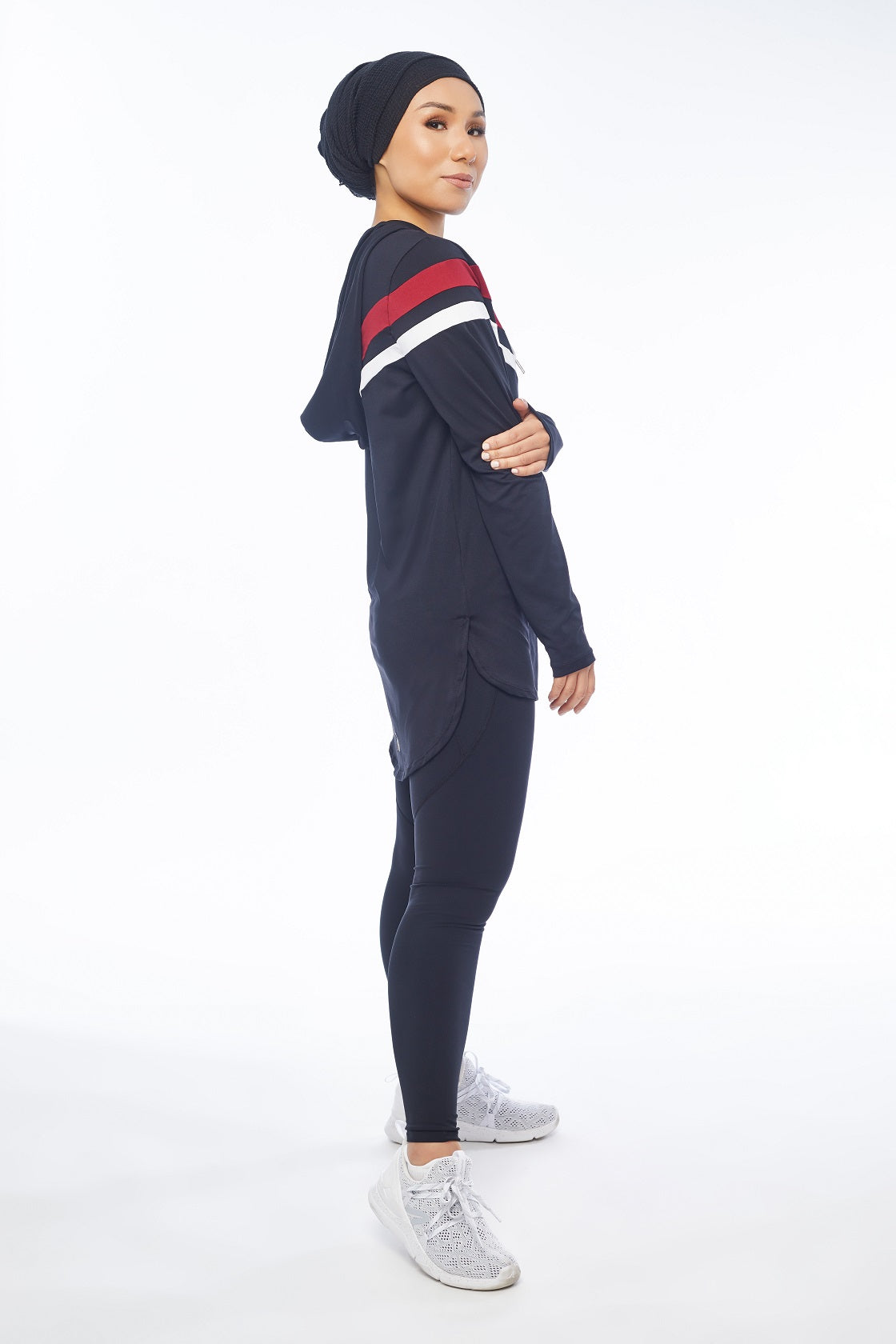 RISE UP Long Sleeve Top (Black)