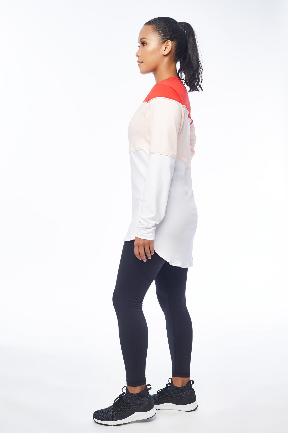LEAP FREE Long Sleeve Top (Red / Pink / White)